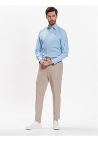 La Martina Koszula VMC002 PP483 Błękitny Slim Fit. Kolor: niebieski. Materiał: bawełna #2