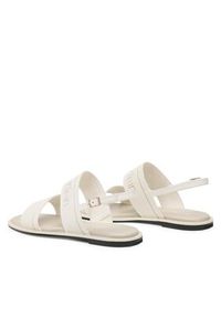 Calvin Klein Sandały Squared Flat Sandal He HW0HW01496 Écru. Materiał: materiał #3