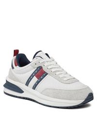 Tommy Jeans Sneakersy Tjm Runner Leather Outsole EM0EM01315 Granatowy. Kolor: niebieski. Materiał: materiał, mesh #3