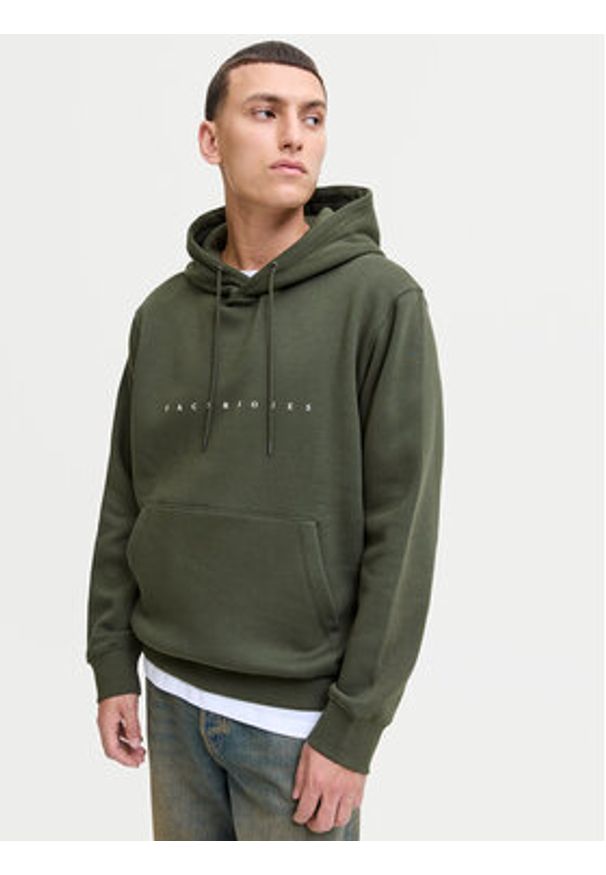 Jack & Jones Bluza Star 12233972 Zielony Relaxed Fit. Kolor: zielony. Materiał: bawełna