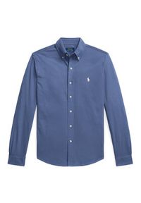 Polo Ralph Lauren Koszula 710654408143 Niebieski Regular Fit. Typ kołnierza: polo. Kolor: niebieski. Materiał: bawełna #4