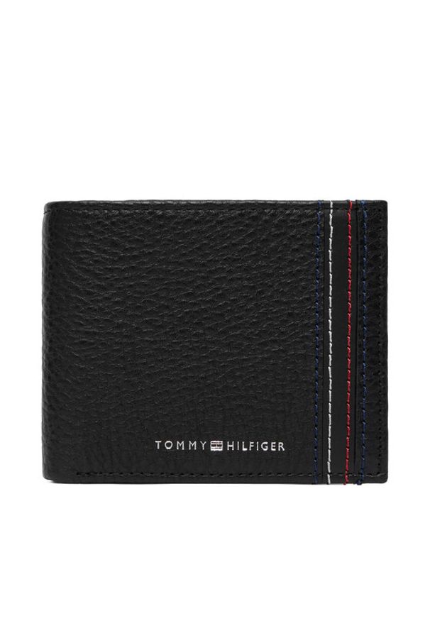 TOMMY HILFIGER - Tommy Hilfiger Portfel Th Central Mini Cc Wallet AM0AM14232 Czarny. Kolor: czarny. Materiał: skóra