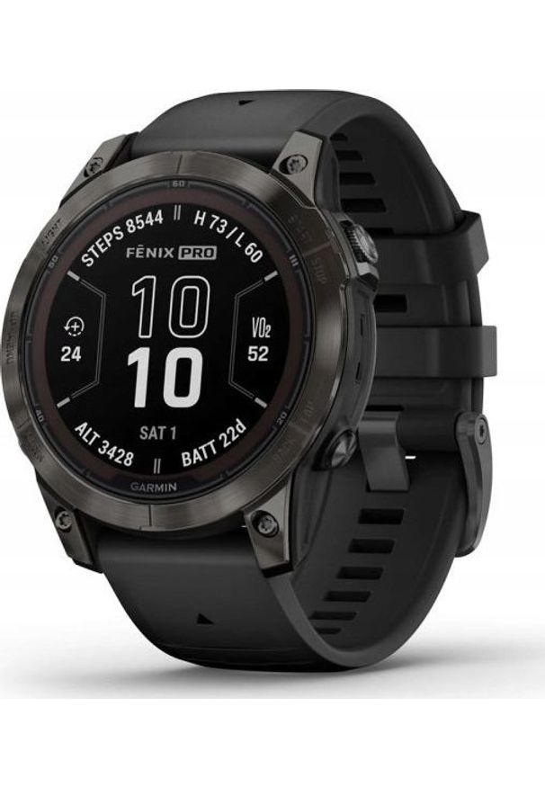 GARMIN - Zegarek sportowy Garmin SMART WATCH FENIX7 PRO SAPH SOLAR CRBN. Rodzaj zegarka: smartwatch. Styl: sportowy