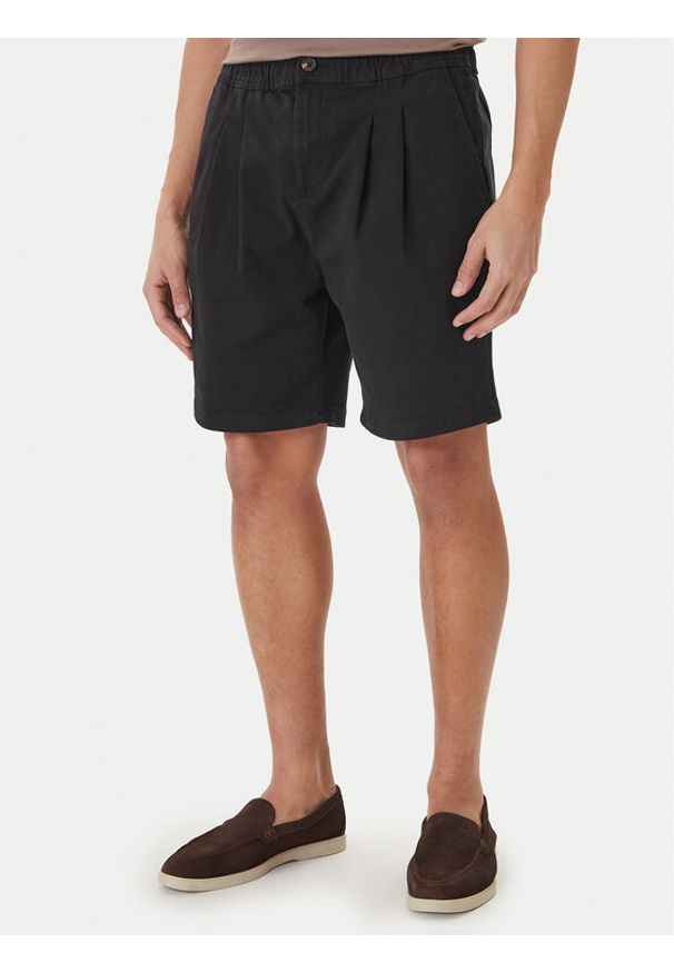 Nautica Szorty materiałowe Rava NCC03970 Czarny Relaxed Fit. Kolor: czarny. Materiał: bawełna