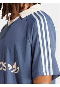 Adidas - adidas T-Shirt Pinstripe IU0199 Niebieski Regular Fit. Kolor: niebieski. Materiał: syntetyk #4
