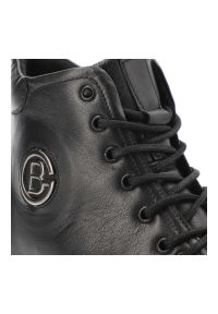 Czarne Botki Artiker Obuwie Damskie Na Koturnie. Kolor: czarny. Materiał: jeans, materiał. Sezon: jesień, lato. Obcas: na koturnie. Styl: klasyczny, elegancki #3