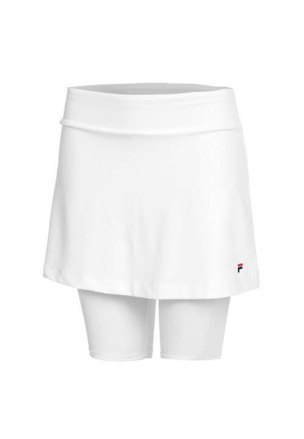 Spodnie treningowe damskie Fila FBL202122001. Kolor: biały. Materiał: syntetyk, materiał. Długość: krótkie