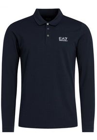 EA7 Emporio Armani Polo 8NPF05 PJM5Z 1578 Granatowy Regular Fit. Typ kołnierza: polo. Kolor: niebieski. Materiał: bawełna