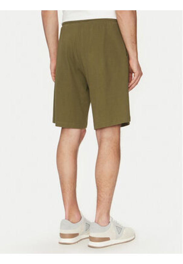 Guess Szorty sportowe F5GD00 KC5Y1 Khaki Regular Fit. Kolor: brązowy. Materiał: bawełna. Styl: sportowy