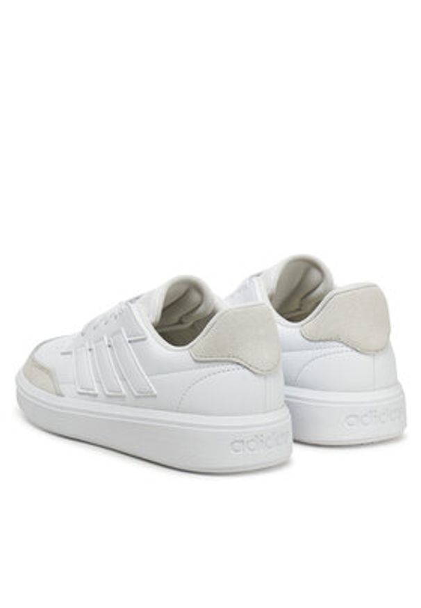 Adidas - adidas Sneakersy Courtblock ID6501 Biały. Kolor: biały. Materiał: skóra