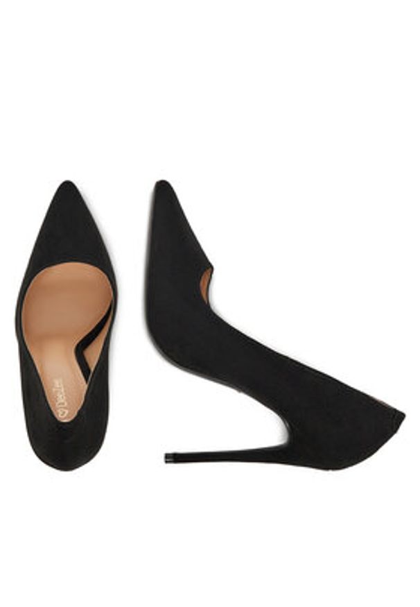 DeeZee Szpilki DZ0023 Czarny. Kolor: czarny. Materiał: materiał. Obcas: na szpilce