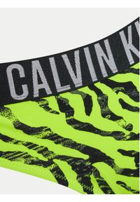 Calvin Klein Swimwear Dół od bikini KW0KW02337 Zielony. Kolor: zielony. Materiał: syntetyk