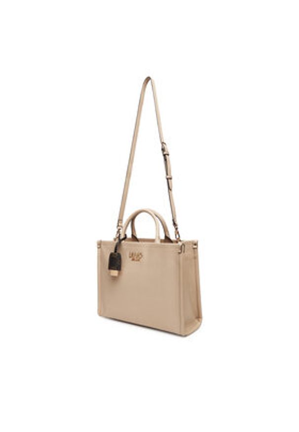 Liu Jo Torebka Ecs M Tote AF5206 E0058 Beżowy. Kolor: beżowy. Materiał: skórzane