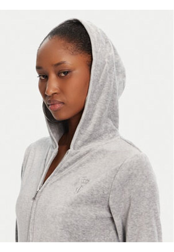 Juicy Couture Bluza Robyn JCSEBJ007 Szary Slim Fit. Kolor: szary. Materiał: bawełna