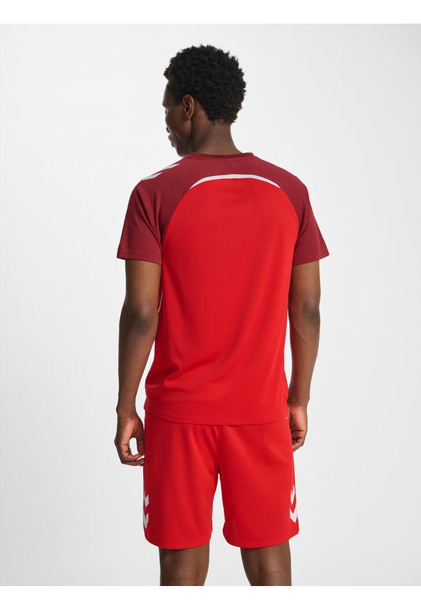 Koszulka Hummel Lead 2.0. Kolor: wielokolorowy, czerwony, różowy, brązowy. Sport: koszykówka, piłka nożna