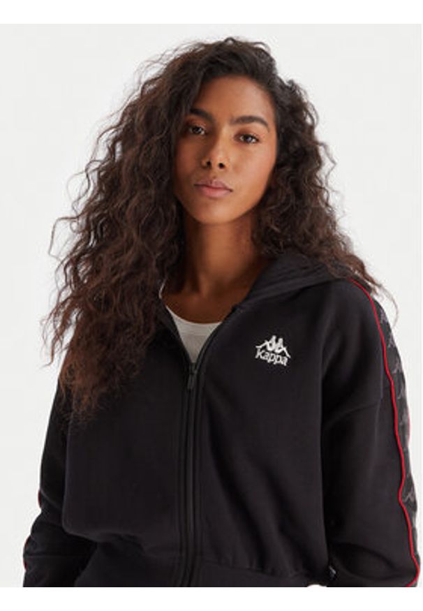 Kappa Bluza Banda Clarise 32261BW Czarny Regular Fit. Kolor: czarny. Materiał: bawełna