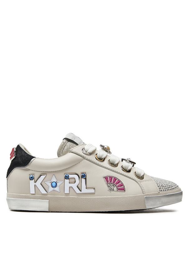 Karl Lagerfeld - Sneakersy KARL LAGERFELD. Kolor: biały