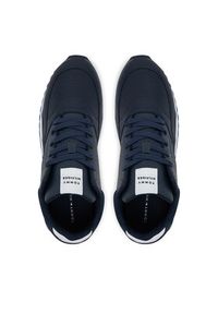 TOMMY HILFIGER - Tommy Hilfiger Sneakersy New Runner Eva Ess FM0FM05512 Granatowy. Kolor: niebieski. Materiał: skóra #3