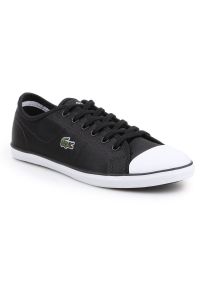 Buty Lacoste Ziane Sneaker 118 2 Caw W 7-35CAW0078312 białe czarne. Okazja: na co dzień. Kolor: czarny, wielokolorowy, biały. Materiał: materiał, guma, syntetyk. Szerokość cholewki: normalna. Styl: casual
