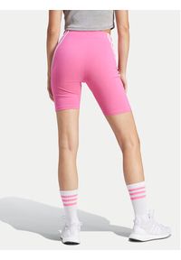 Adidas - adidas Szorty sportowe Future Icons 3-Stripes IS3630 Różowy Slim Fit. Kolor: różowy. Materiał: bawełna