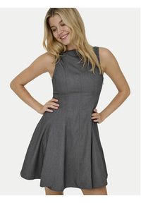 only - ONLY Sukienka codzienna Lunita 15370914 Szary ciemny Regular Fit. Okazja: na co dzień. Kolor: szary. Materiał: syntetyk. Typ sukienki: proste. Styl: casual #3