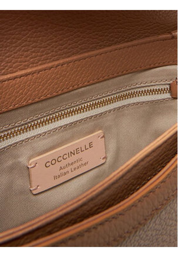 Coccinelle Torebka E1 S7G 15 03 01 Beżowy. Kolor: beżowy. Materiał: skórzane