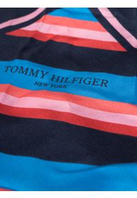 TOMMY HILFIGER - Tommy Hilfiger Apaszka | AW0AW14347 CA | Kobieta | Granatowy, Różowy. Kolor: różowy, wielokolorowy, niebieski. Materiał: jedwab. Wzór: kolorowy