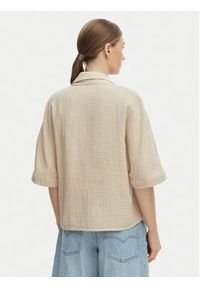 only - ONLY Koszula Thyra 15267839 Beżowy Regular Fit. Kolor: beżowy. Materiał: bawełna #5