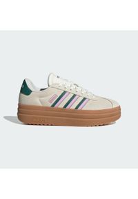 Adidas - Buty VL Court Bold. Kolor: zielony, biały, różowy, wielokolorowy. Obcas: na platformie