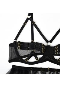 Intica - Komplet bielizny z wycięciami na specjalne okazje Emelyne. Kolor: czarny. Materiał: materiał #2