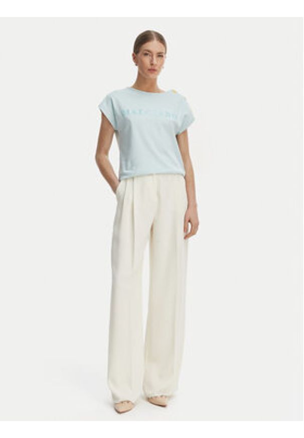 Marciano Guess T-Shirt G6GI04 K3505 Niebieski Regular Fit. Kolor: niebieski. Materiał: bawełna