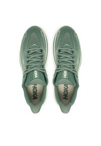 HOKA - Hoka Buty do biegania Clifton 10 1162030 Khaki. Kolor: brązowy. Materiał: materiał