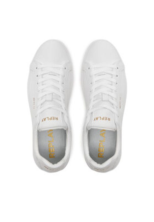 Replay Sneakersy GWZ3S .000.C0030L Biały. Kolor: biały. Materiał: skóra