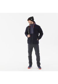 quechua - Polar turystyczny męski Quechua Sherpa SH900 Warm. Kolor: niebieski. Materiał: polar