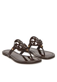 Tory Burch Japonki 11743 Brązowy. Kolor: brązowy. Materiał: skóra #5