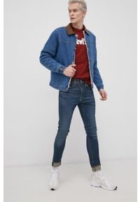 Billabong Kurtka jeansowa x Wrangler męska przejściowa. Kolor: niebieski. Materiał: jeans #1