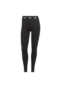 Adidas - Techfit Long Leggings. Kolor: czarny. Technologia: Techfit (Adidas). Sport: bieganie