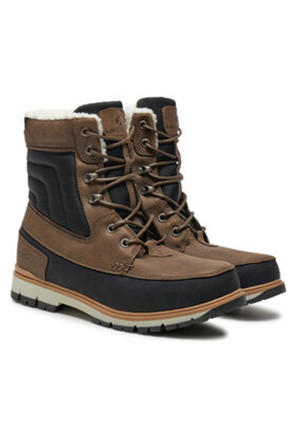 Kimberfeel Śniegowce Lordan Brązowy. Kolor: brązowy. Materiał: skóra