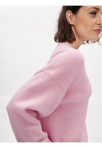 Weekend Max Mara Sweter Banda 2415361161 Różowy Regular Fit. Kolor: różowy. Materiał: wełna