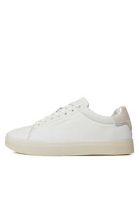 Calvin Klein Sneakersy Cupsole Lace Up Pearl HW0HW01897 Biały. Kolor: biały. Materiał: skóra