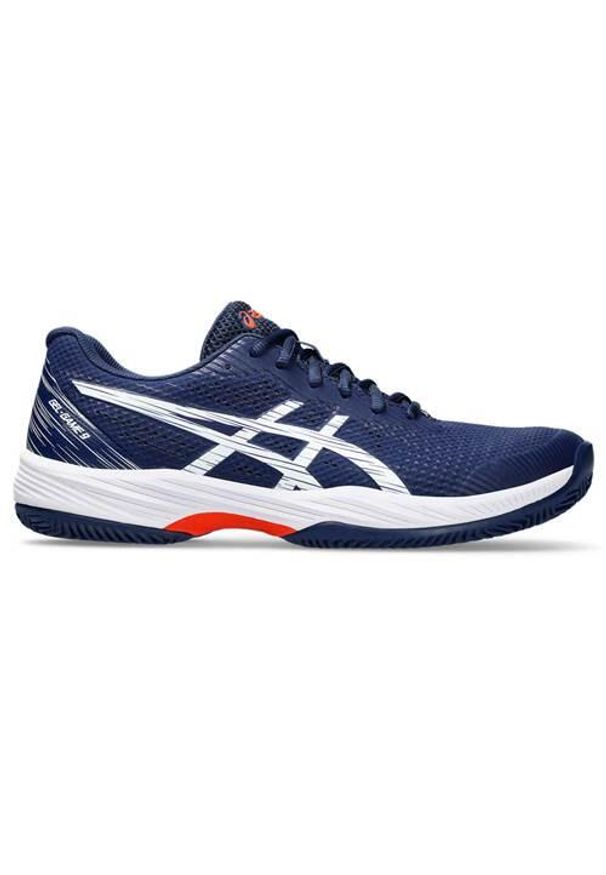 Buty do tenisa męskie Asics Gel-game 9 Clay. Zapięcie: sznurówki. Kolor: wielokolorowy. Materiał: materiał, tkanina, syntetyk. Szerokość cholewki: normalna. Sport: tenis