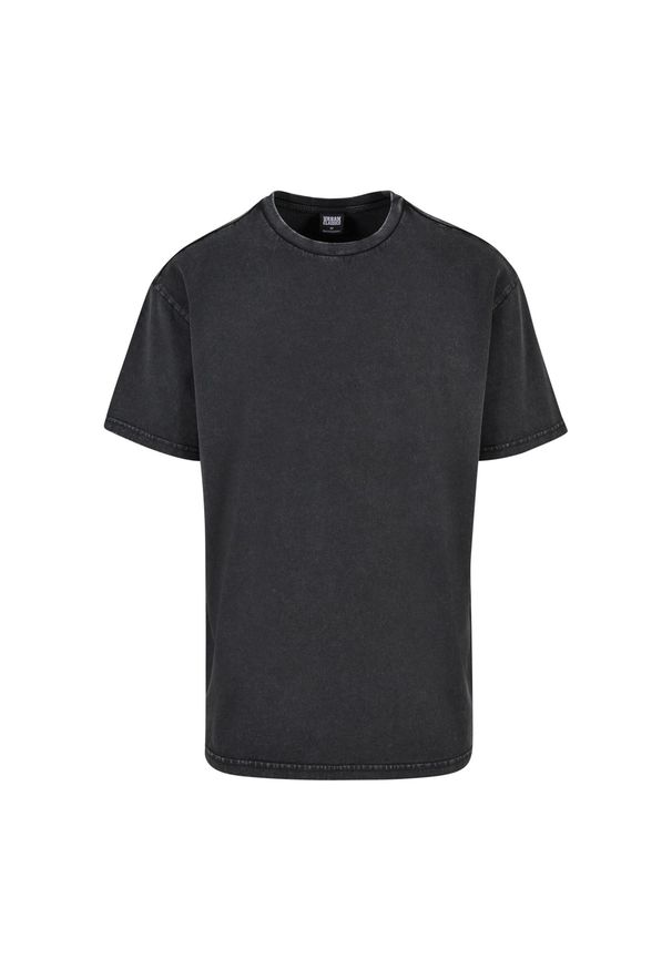 Urban Classics - Męska Koszulka Acid Wash Heavy Oversized T-shirt. Kolor: czarny. Sport: turystyka piesza