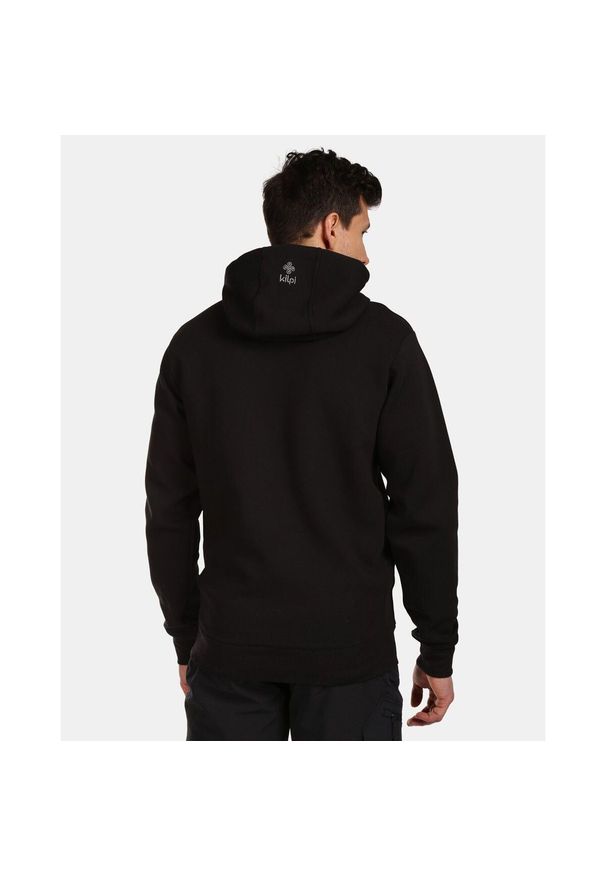 Bluza z kapturem Kilpi Avila. Typ kołnierza: kaptur. Kolor: czarny. Materiał: bawełna