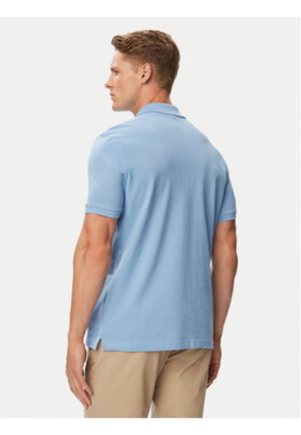 Beverly Hills Polo Club Polo P-SS26M-P450124 Niebieski jasny Regular Fit. Typ kołnierza: polo. Kolor: niebieski. Materiał: bawełna