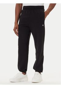Calvin Klein Jeans Spodnie dresowe LV04RD241G Czarny Regular Fit. Kolor: czarny. Materiał: bawełna #1