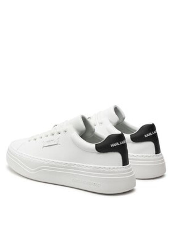 Karl Lagerfeld - KARL LAGERFELD Sneakersy KL63420 Biały. Kolor: biały. Materiał: skóra