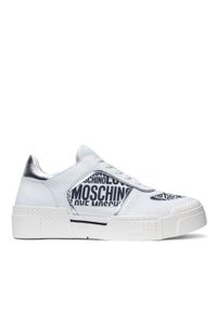 Sneakers'y damskie białe Love Moschino JA15605G0EJG110A. Kolor: biały. Wzór: kolorowy