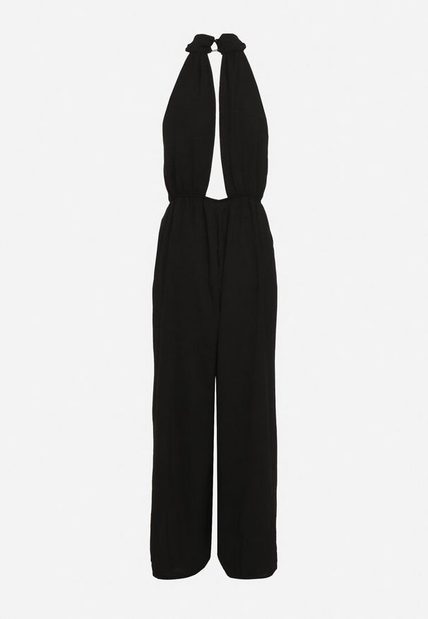 Born2be - Czarny Kombinezon o Taliowanym Kroju Bez Rękawów Rivassina. Kolor: czarny. Długość rękawa: bez rękawów. Długość: długie