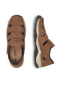 Rieker Półbuty 08067-24 Brązowy. Kolor: brązowy. Materiał: nubuk, skóra #2