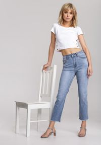 Renee - Niebieskie Jeansy Wide Leg Neametai. Kolor: niebieski. Materiał: jeans #2